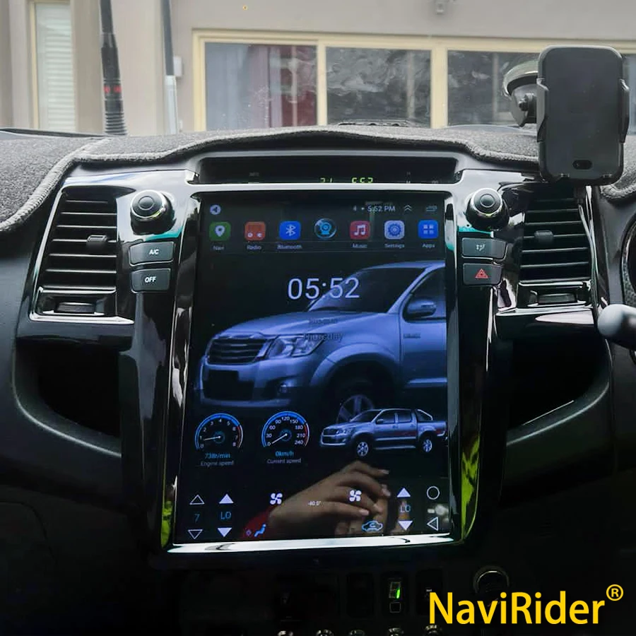 

12,1 дюймовый Android 13 Tesla экран для TOYOTA Fortuner HILUX Revo 2005-2014 автомобильное радио 4G LTE WIFI мультимедийное Стерео Авторадио DSP