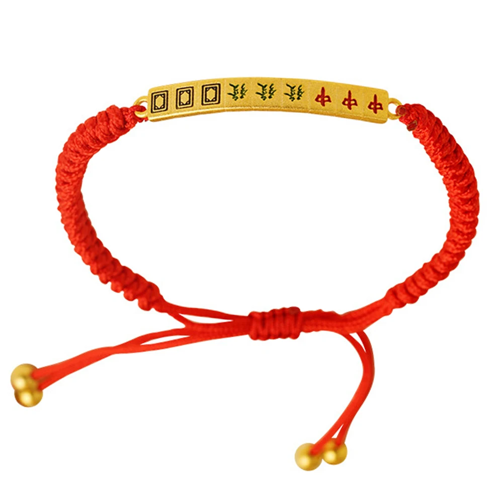 Chinese Style Bracelet Handmade Bracelets Embroidery Jewelry Lucky Red Woven Rope Miss