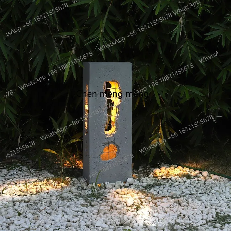 

Outdoor lawn lamp Outdoor waterproof garden landscape creative column lamp Garden cement grass lamp