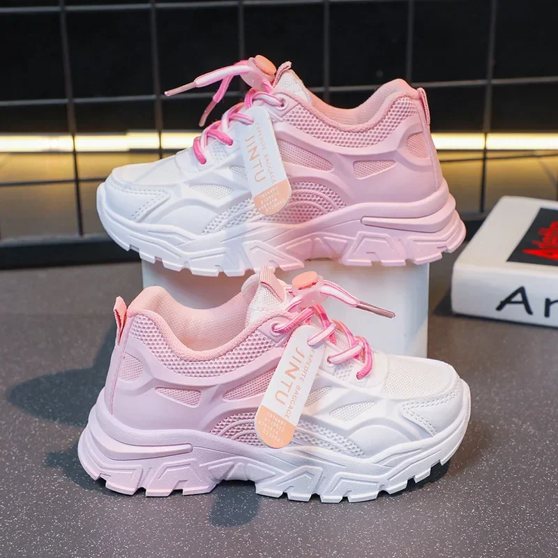 Children Shoes Boys Comfort Kids Sports Shoes Outdoor Non-slip Girls Casual Sneakers Breathable Mesh Basketball Running Sneakers