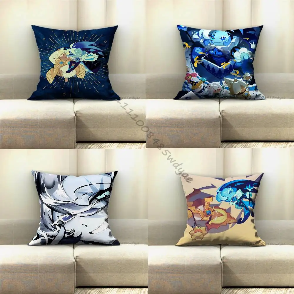 C-Cookie Run Kingdom Shadow Milk Cookie Pillow for Sofa Seat Chair Decorative/Modern Home Decor Print Throw Cushion