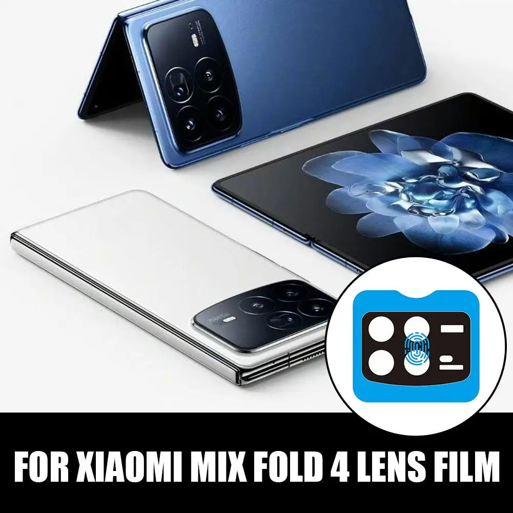 Filme protetor de lente para Xiaomi Mix Fold 4, vidro temperado com localizador, anti-reflexo, galvanoplastia, lente anti-impressão digital, V1G0