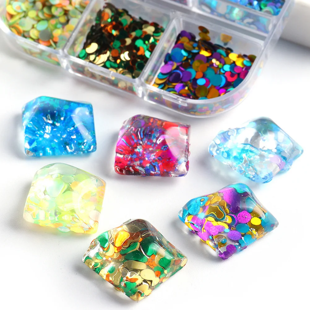 2 Pudełka Kolorowych Naklejek na Paznokcie Premium DIY Dekoracje do Manicure na Naturalne i Sztuczne Paznokcie Kreatywne Naklejki Prezent dla Kobiet