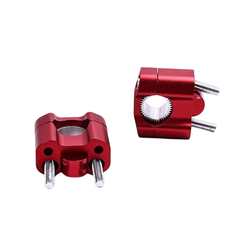 1pair 22 28mm CNC Billet Handlebar Clamp Fat Bar Risers Mount Clamp Adaptor For Pit Dirt Bike Racing Motorcycle ATV