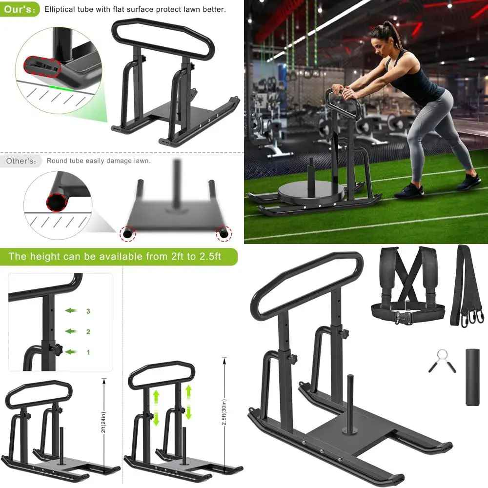 

Тренировочные сани для фитнеса, силовых тренировок и улучшения скорости, сани для тяги и толкания (Prowler Training), подходят для различных видов тренировок.