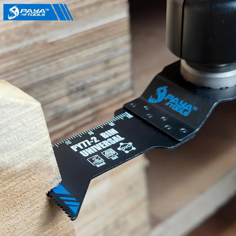 شفرات منشار متأرجحة ذات أسنان ملفوفة ثنائية المعدن عالمية، أداة تنظيف متعددة المهام سريعة الإصدار