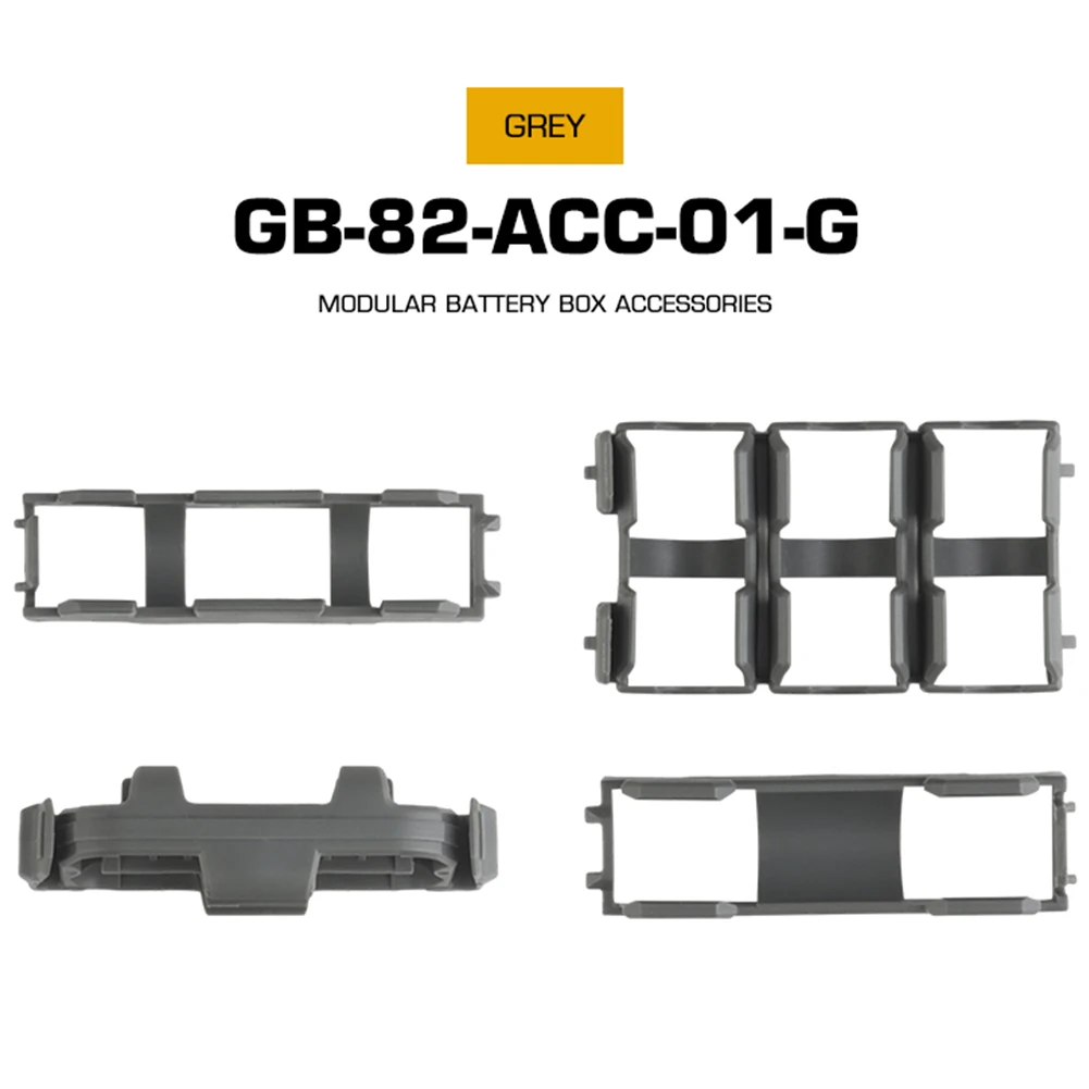 Tactical Modular Battery Box Accessories Battery Holder Battery Organizer Battery Insert for AAA 18650 18350 CR123A Batteries
