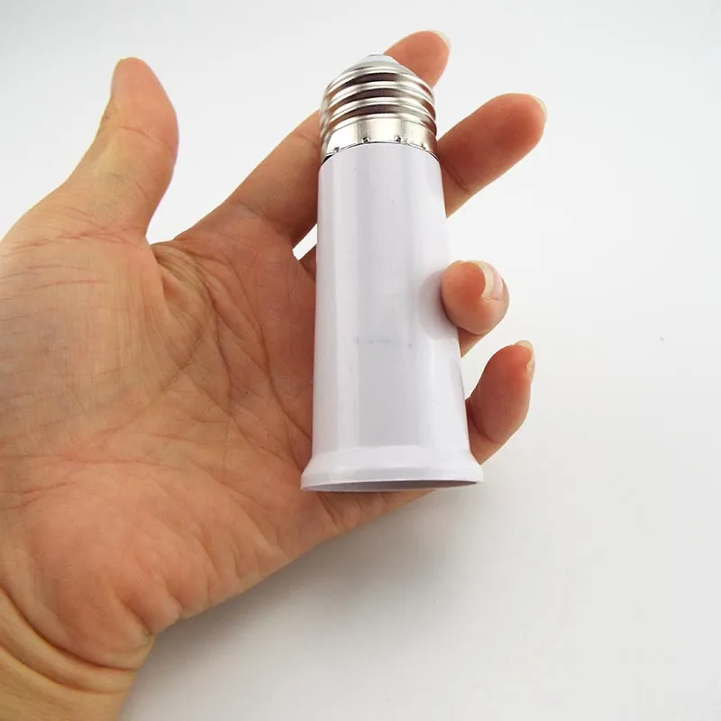 Extensão 95mm E27 para E27 Lâmpada Base Suporte Soquete Adaptador Conversor F2