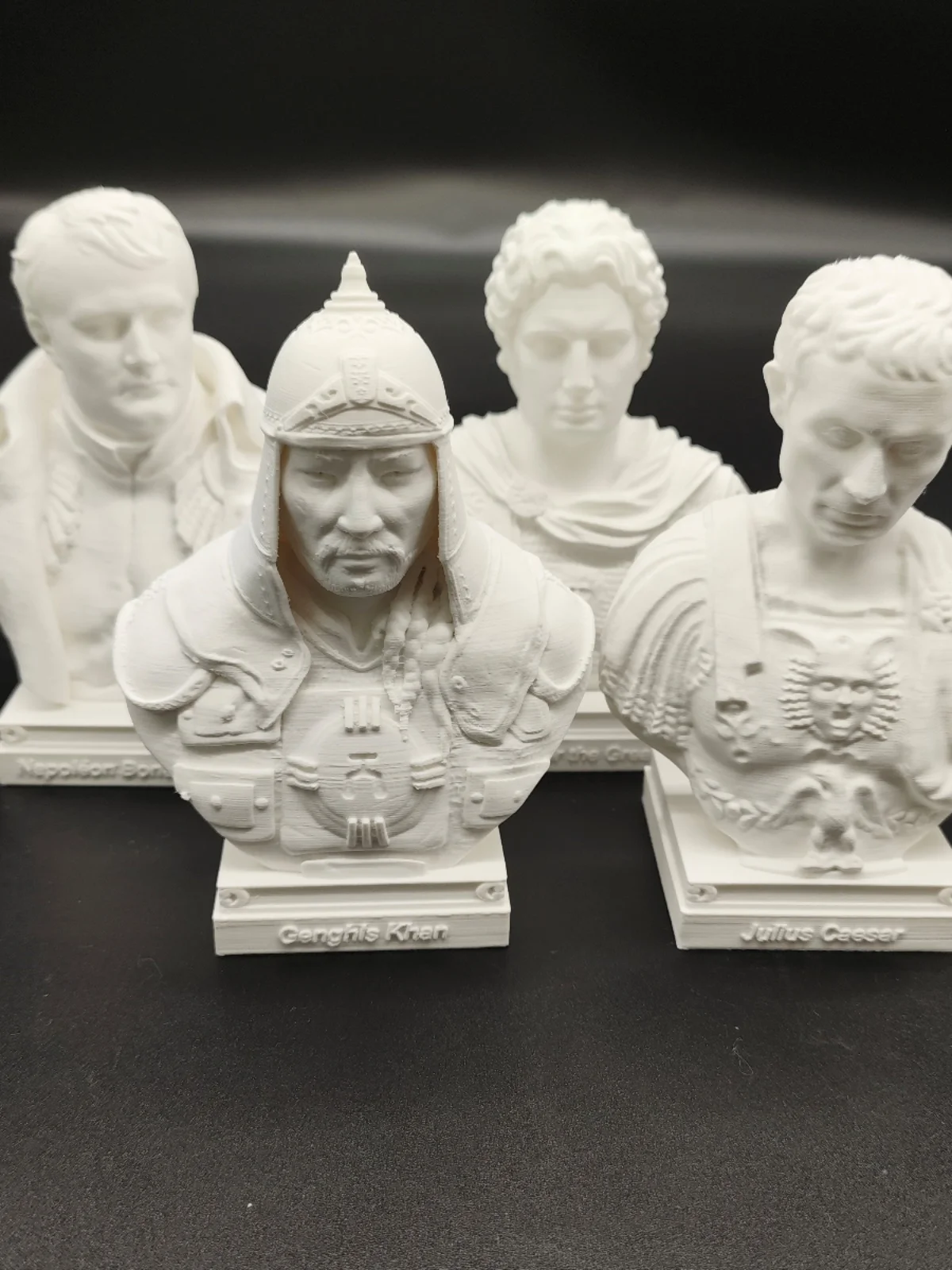 Alexander, Caesar, gengis Khan, ornamenti per statue di napoleone, modello di intonaco imitazione, decorazione in plastica retrò romana