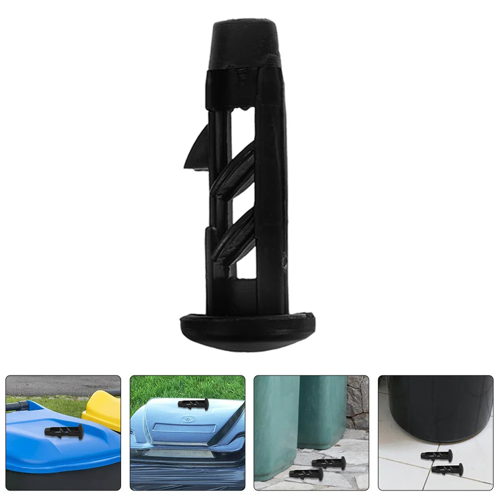 4 قطعة ملحقات سلة المهملات غطاء قفل دبوس عالمي مناسب لعلب القمامة المتعددة سهلة التركيب مقاطع غطاء صندوق الرافعة