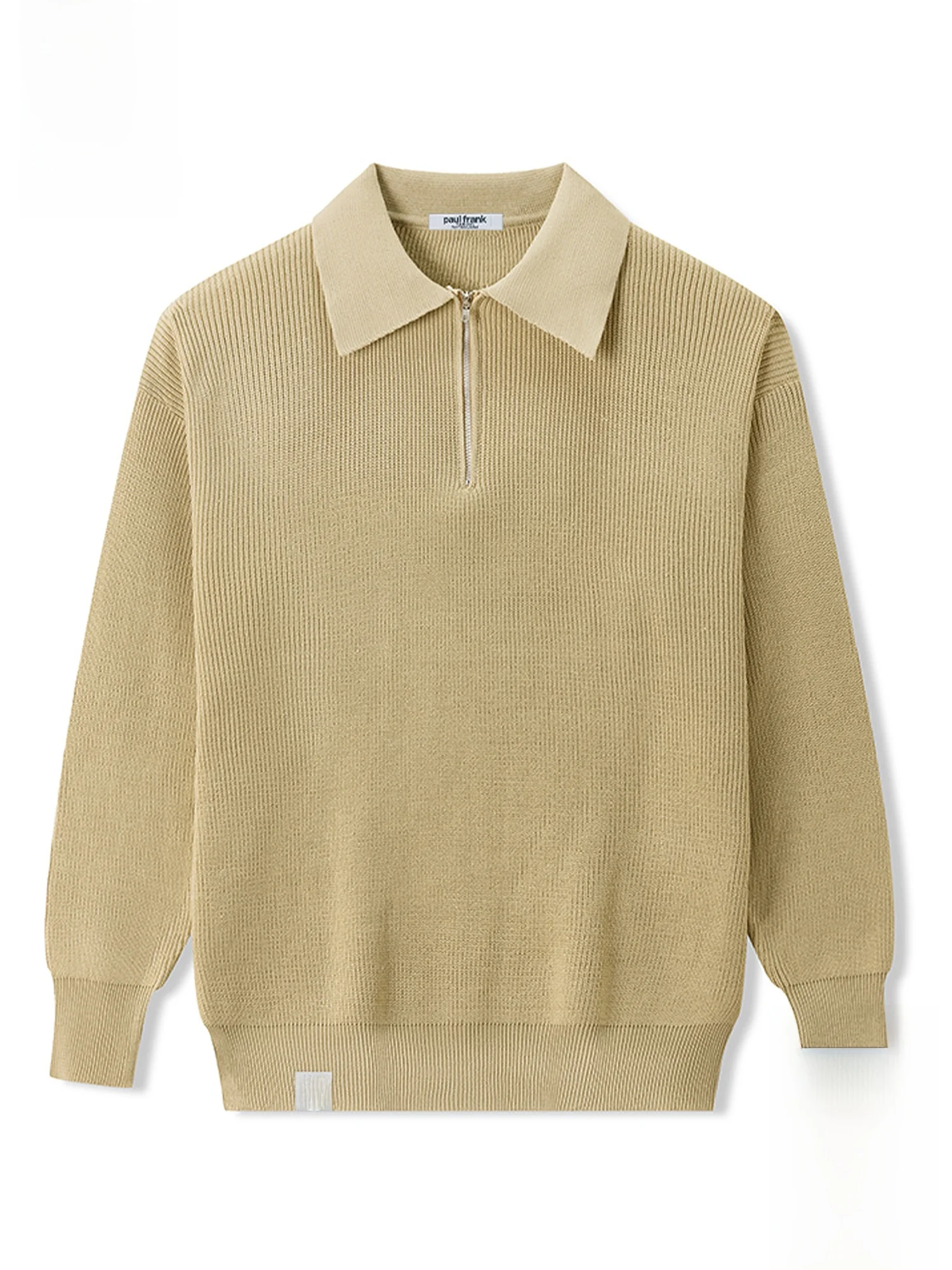 

PaulFrank Men's Ne Knitted Sweater f Zipper Warm Winter Faion Retro Sle Pure Color Large Mouth Monkey Design