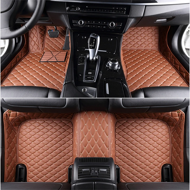 Custom Car Floor Mats for Audi Q7 5 Seat 2006-2015 Years 100% Fit Auto Interior Details Car Accessories Carpet