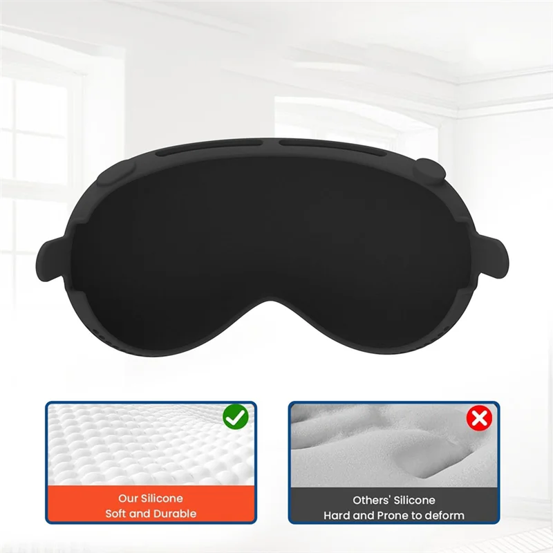 For  Vision Pro Silicone Eye Mask Kit For Vision Pro Console Case Dustproof VR Accessories