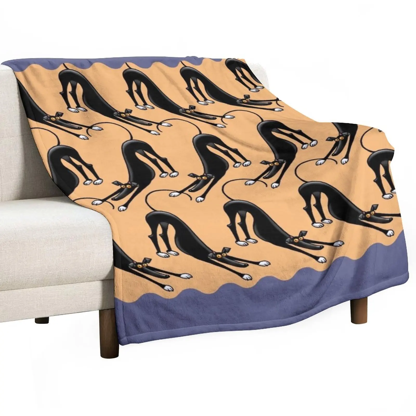 

Bowdown Hound Throw Blanket Luxury St Blanket blankets and throws Furry Blankets