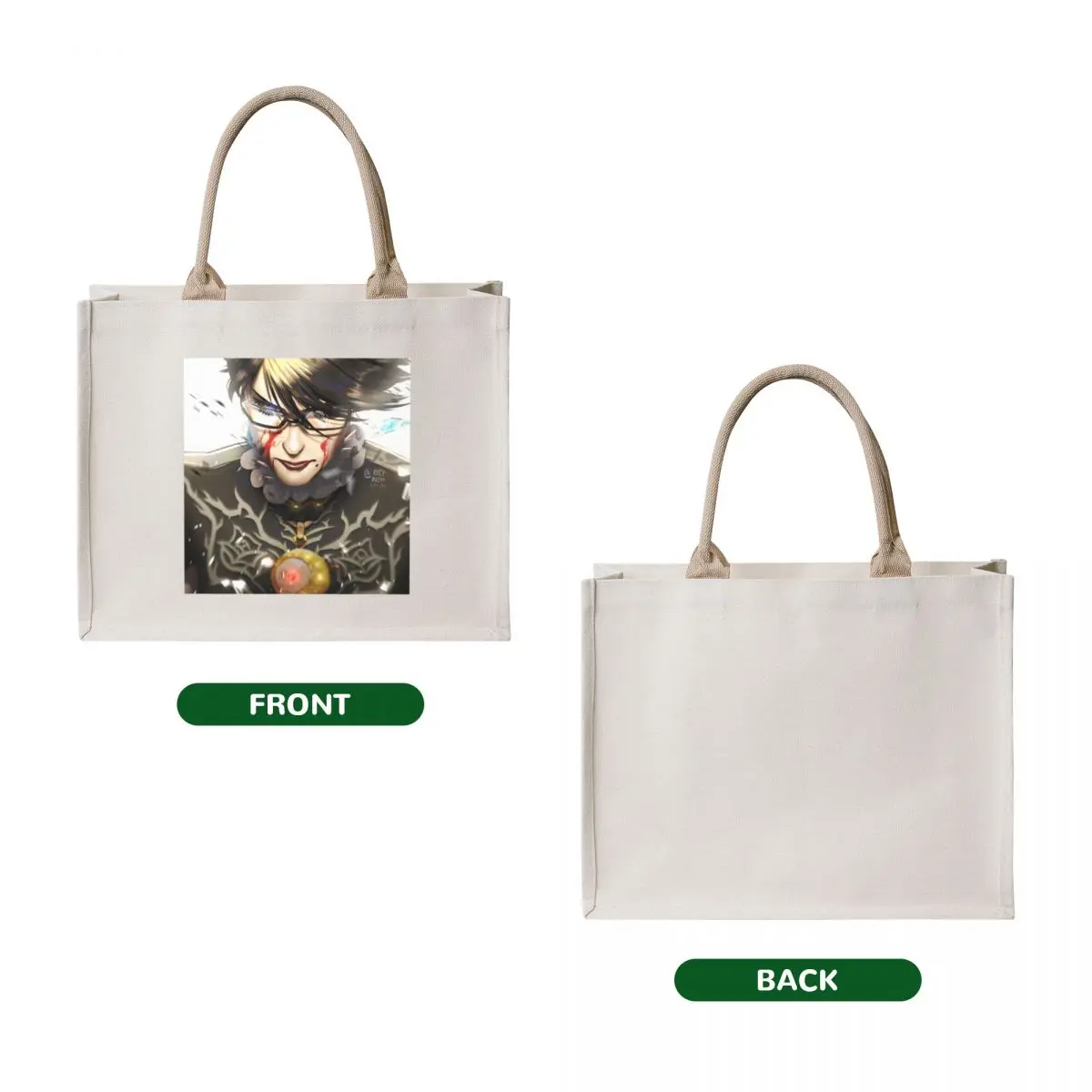 Angy Bayonetta :O Tote Bag tote bags aesthetic woman shopping bag cute tote bag