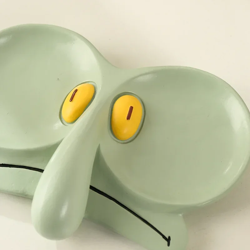 Cartoon Tray Sponges Baby Octopus Brother Glasses Frame Jewelry Box Storage Tray Decoration Cute Office Desktop Decorative Tray