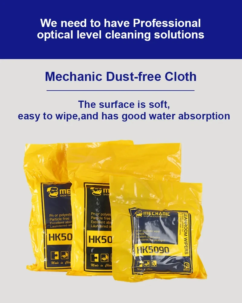 MECHANIC HK5090 Anti-static Dust-free Wiper for Mobile Phone Tablet LCD Lens Glass Back Cover Repair Wiping Dust Removal Tool