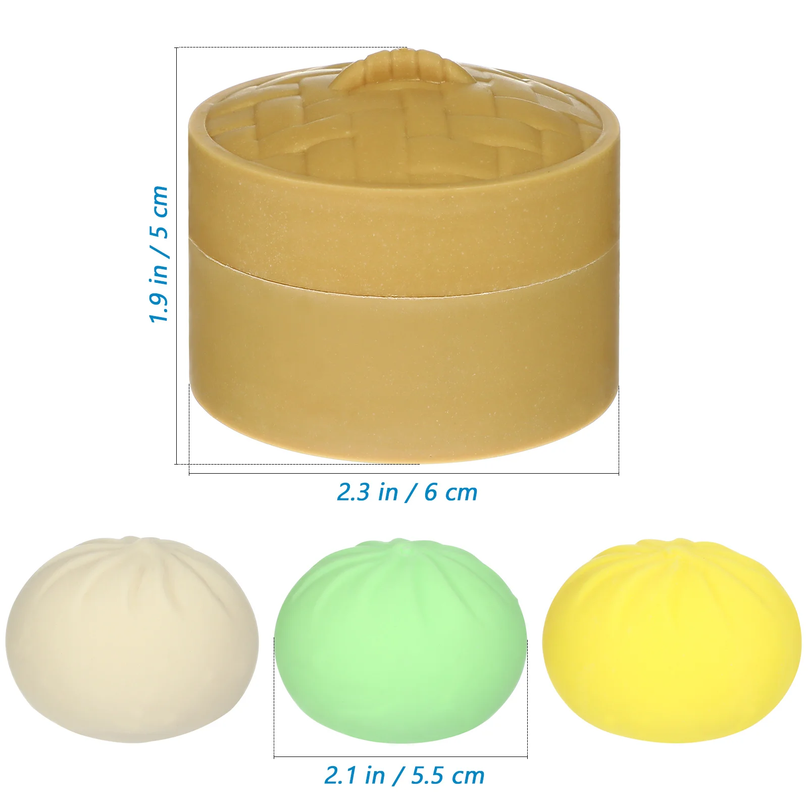 3 uds bola de mano para bola de masa, bolas sensoriales para bollos, ejercicio de mano para niños, cocina de imitación, bollo, fiesta, juguetes para apretar, favores