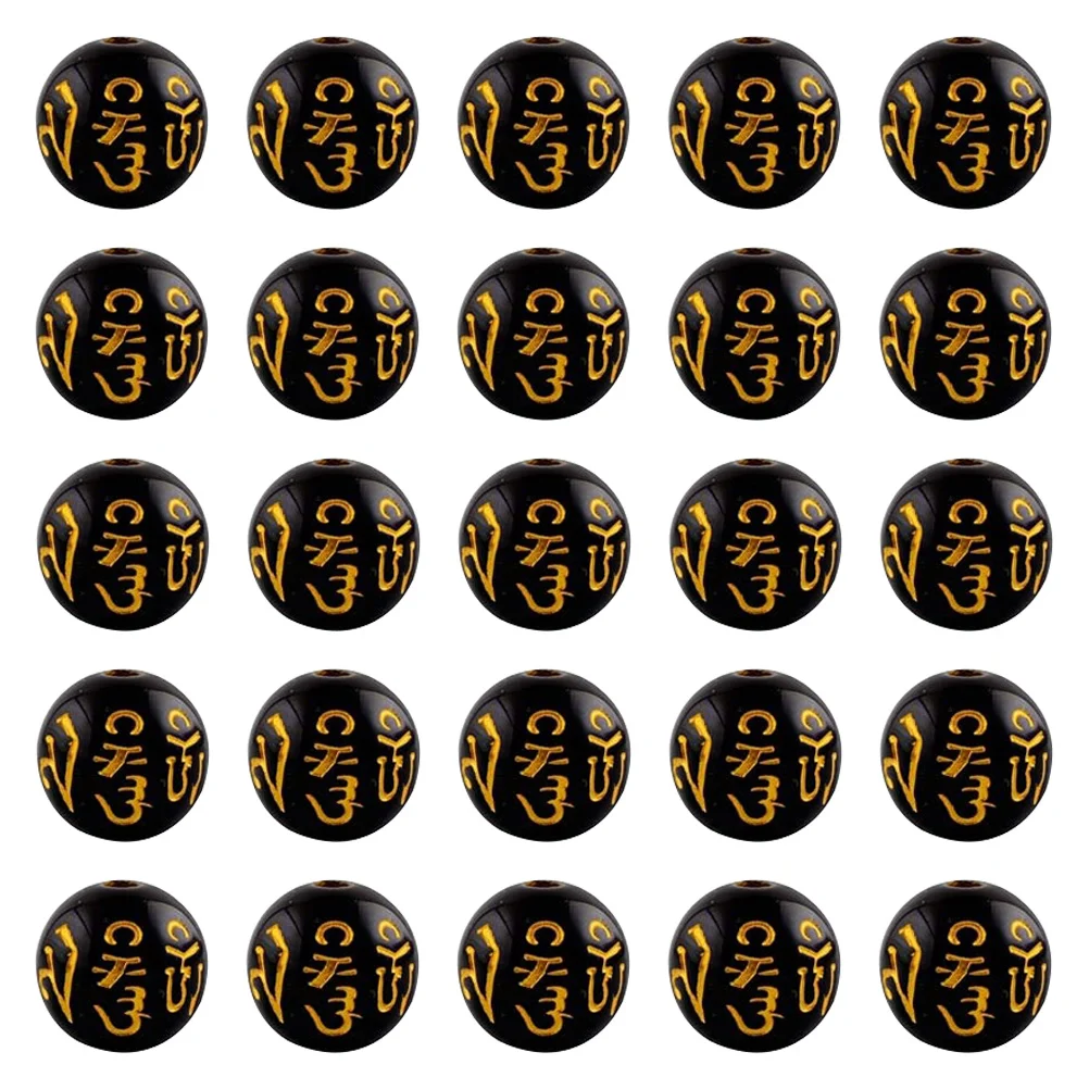 

200 Pcs Beads Prayer Necklace Pendant Tibetan Charms Crafts DIY Jewelry Accessories Vintage Stainless Steel Bracelets