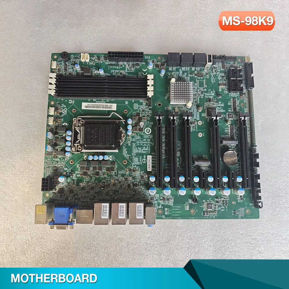 Industrial equipment motherboard MS-98K9 visual inspection motherboard with 3 network ports and multiple PCIe industrial control