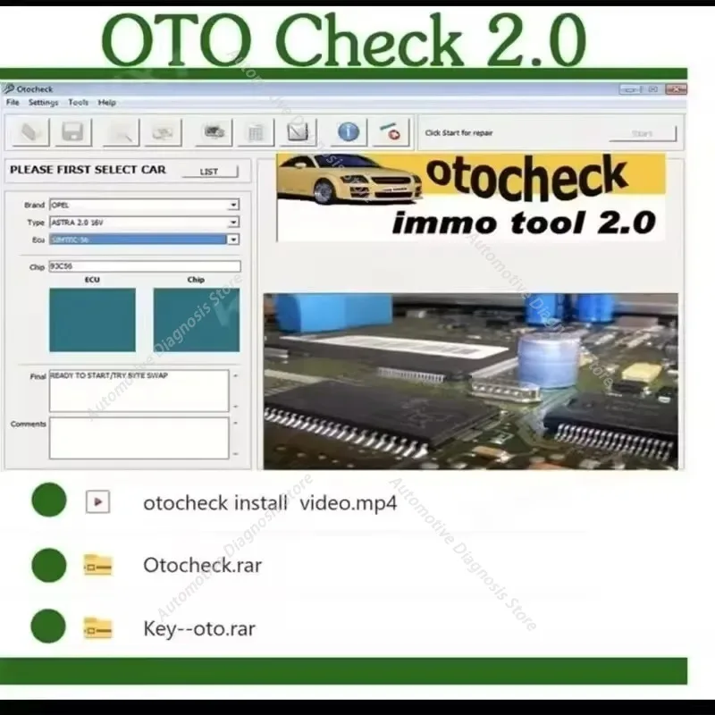 New Immo software Otochecker 2.0 anti-theft system repair software is suitable French original vehicles OtoCheck Immo Tool v2.0