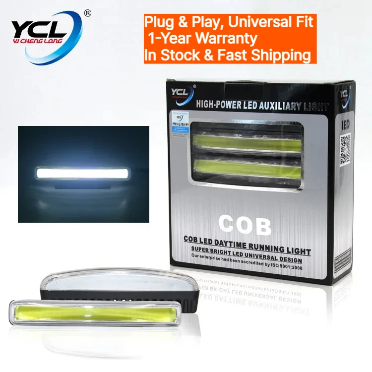 

Universal Automotive LED DRL Cob Daytime Running Light Driving IP67 Waterproof Rate High Brightness 6500K Super Bright