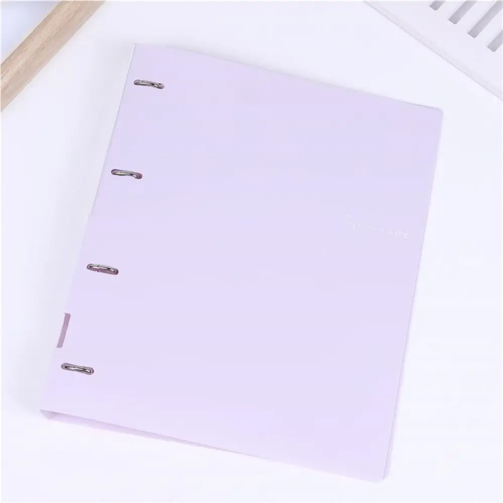 Morandi Color Binder Folders Document Storage Waterproof A4 File Display 4 Hole Large-capacity Loose-leaf Folder School Supplies