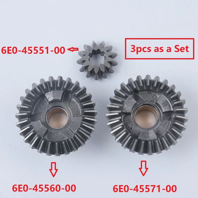 Boat Gear SET 6E0 For Yamaha Outboard Motor 4HP 5HP PINION Gear FORWARD Gear REVERSE Gear