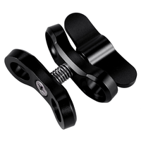 ABGB-3X Camera Diving Lights Ball Butterfly Clip Arm Clamp Mount For Gopro Hero 3+/4/5 Xiaoyi Gitup SJ6000 Camera Black