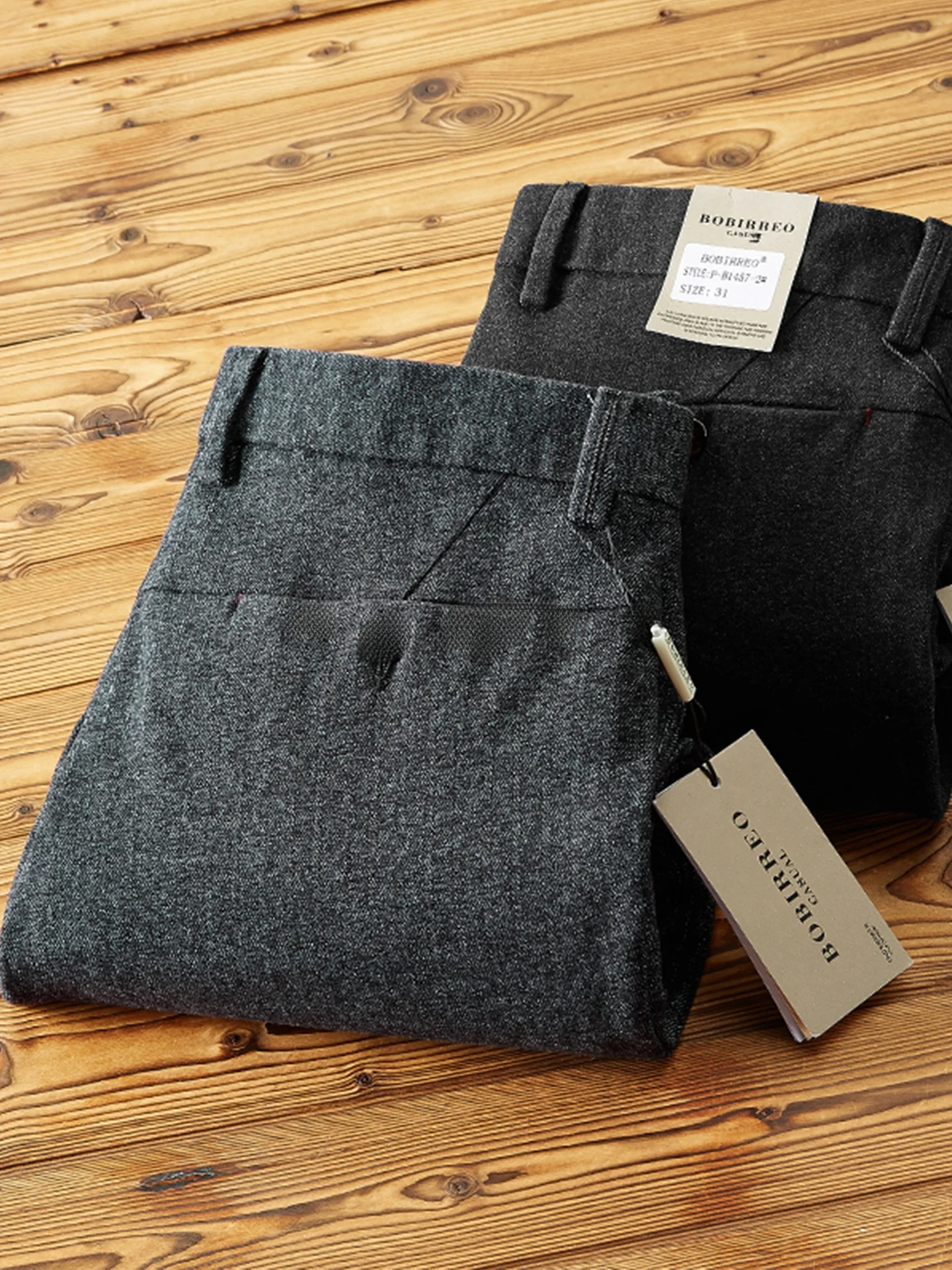 

Мужские роскошные шерстяные брюки прямого кроя, повседневные, эластичные, осенне-зимние, теплые, утолщенные, не требующие глажки, деловые, длинные