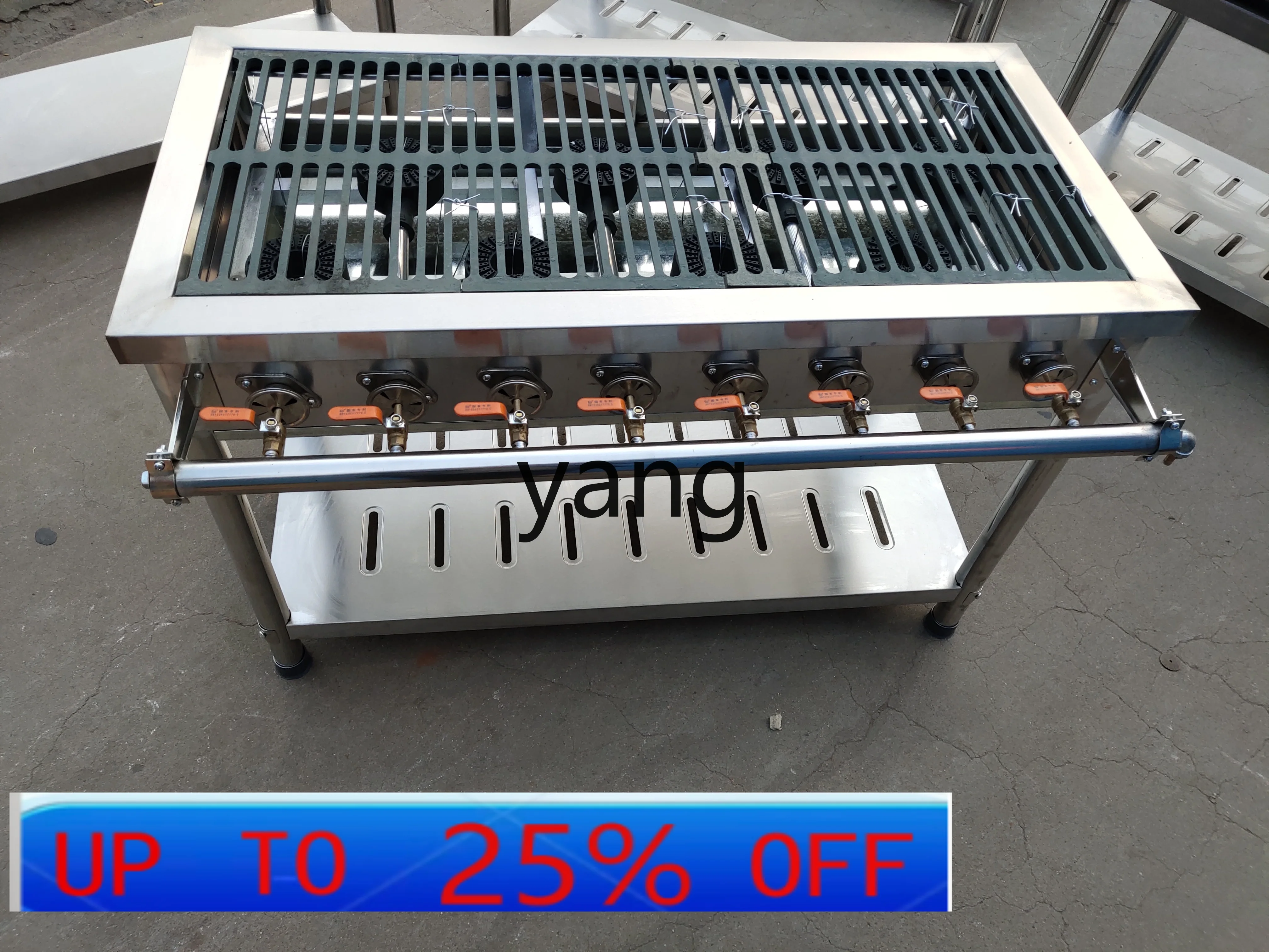 CX commercial 4568 eye belt grate pot stove multi-eye gas stove