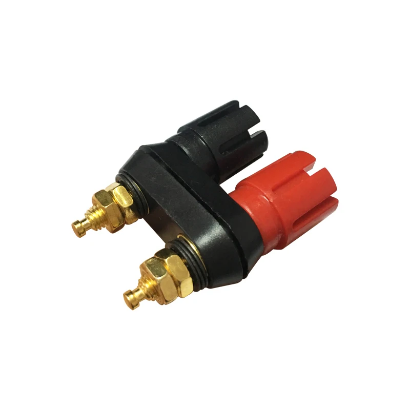 Top Selling Quality Banana plugs Couple Terminals Red Black Connector Amplifier Terminal Binding Post Banana Speaker Plug Jack