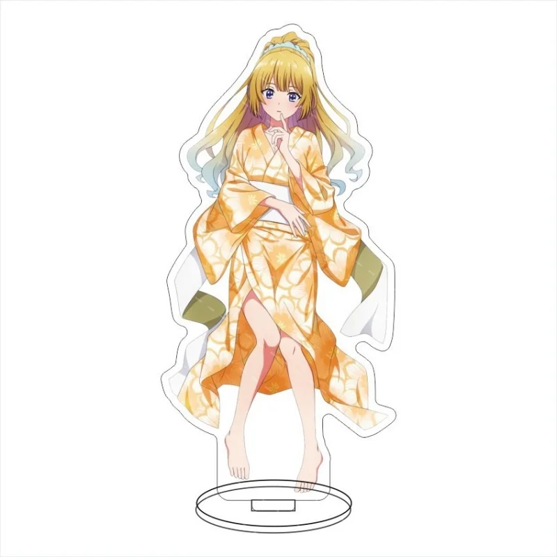 15CM Anime Classroom of the Elite Cosplay  Acrylic Stand keychain Tabletop Display Ornament Horikita Suzune Kiyotaka Ayanokoji