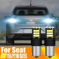 2pcs P21W LED Reverse Light Backup Lamp 1156 7506 BA15S Bulb For Seat Ibiza 6k Mk2 6l Mk3 Leon Mk1 1p 1m Arona Altea 5p Alhambra