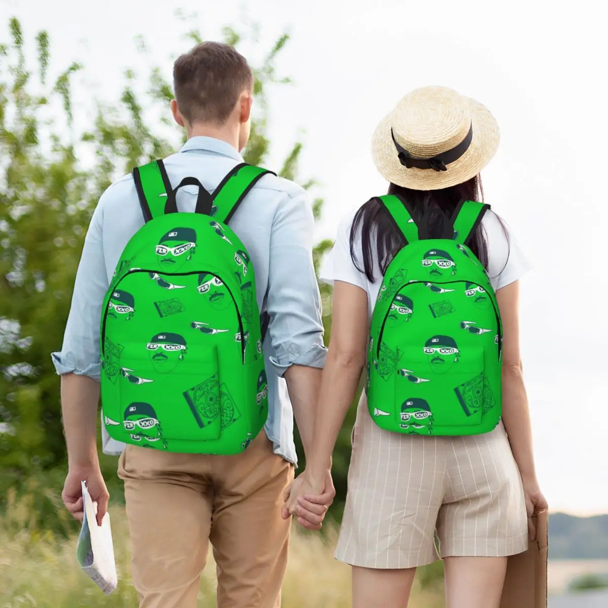 Feid Ferxxos-Mochila deportiva de lona para hombre y mujer, morral fresco de la cantante colombiana, para la escuela secundaria y negocios