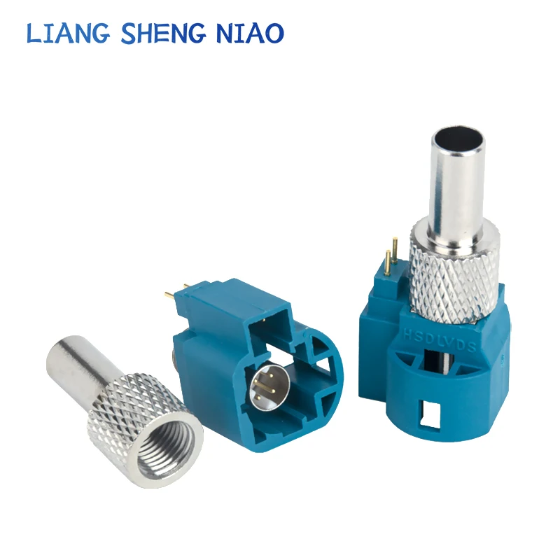 Hsd/Lvds 4+2P Wire-End Straight Male Fakra Car Connector Hd Camera Fora