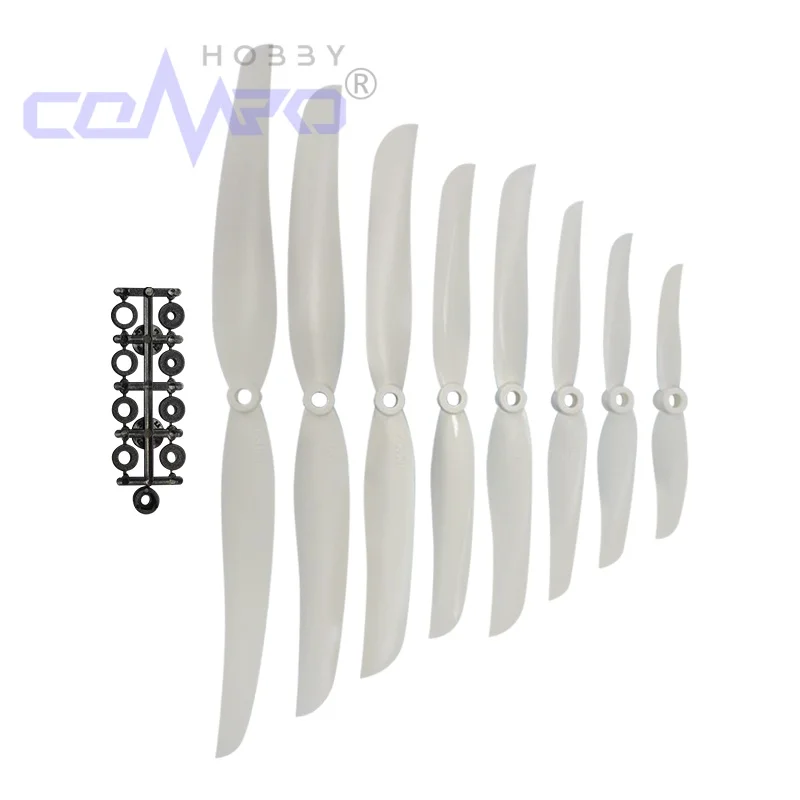 10 Pcs 2 Blade Propeller 5030 6030 7035 8040 8060 9050 1060 1160 Direct Drive High-Speed Pro Color Orange /White Rc Accessories