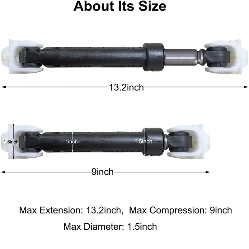 for 8182703 Washing Machine Shock Absorber With Buckles at Both Ends Shock-proof Anti-shake Rod for Drum Washing Machine