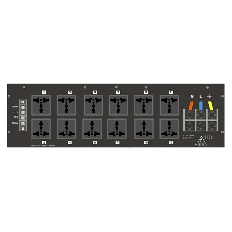 

Thinuna SP-6212A Профессиональный 12-канальный распределитель мощности последовательности для DJ звуковой системы Контроллер последовательности мощности звука