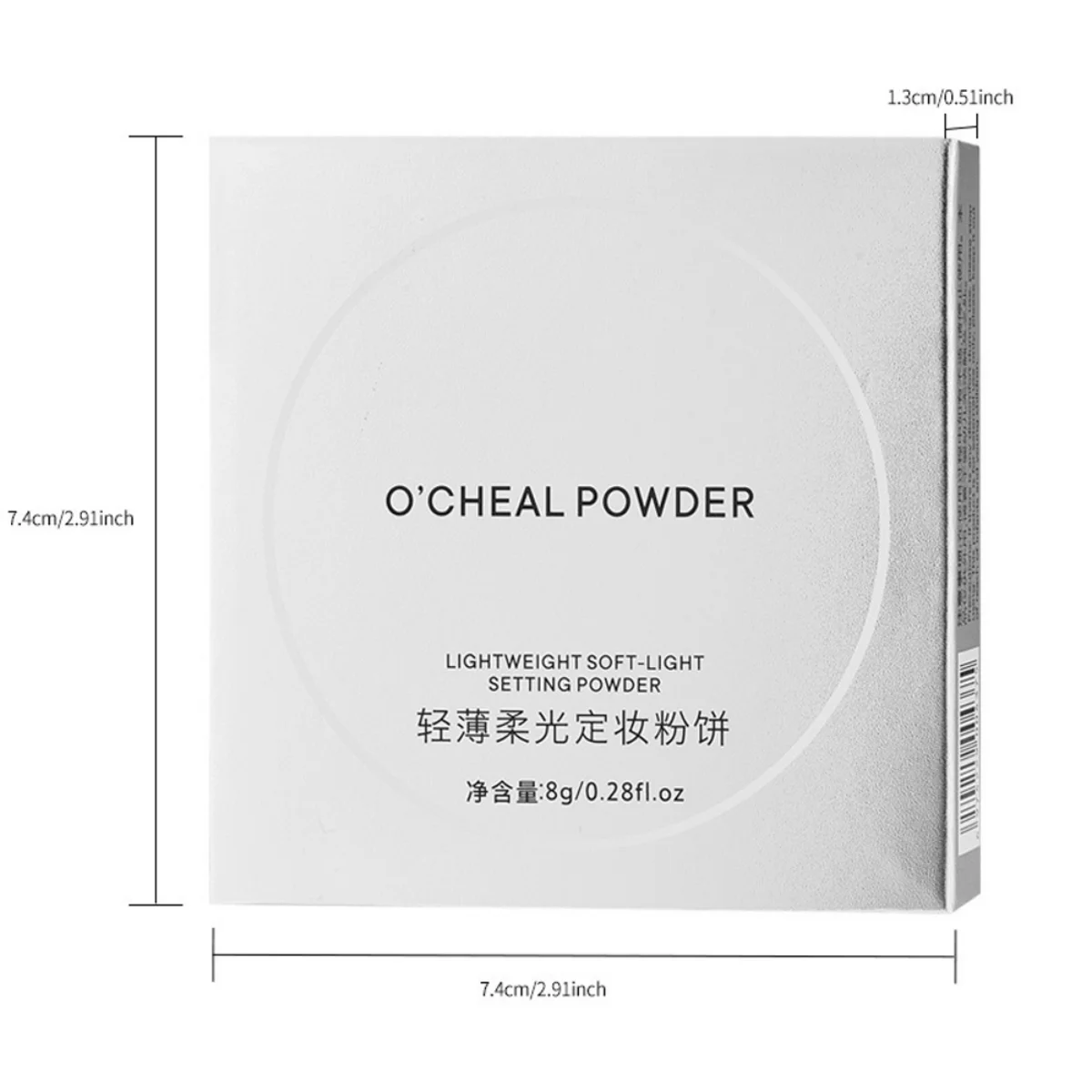 1 pezzo di polvere di olio di cielo blu e nuvola, cosmetici in polvere snellente a lunga durata per il viso naturale della pelle delicata sulla pelle