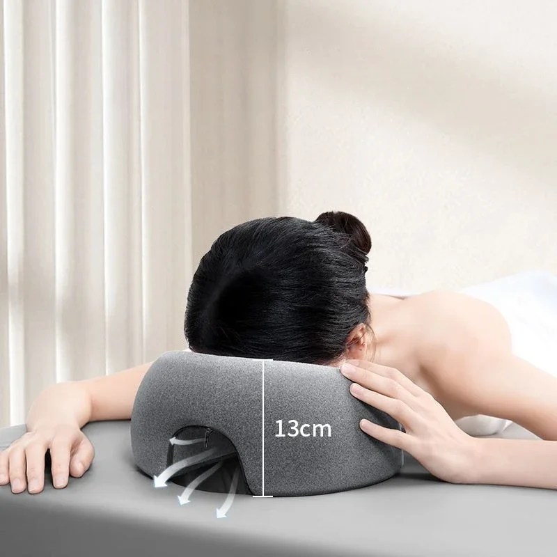 Household Relaxation Rest Prone Facial Support Pad Beauty Massage Spa Bedding Memory Cotton Breathable Comfortable Face Pillow
