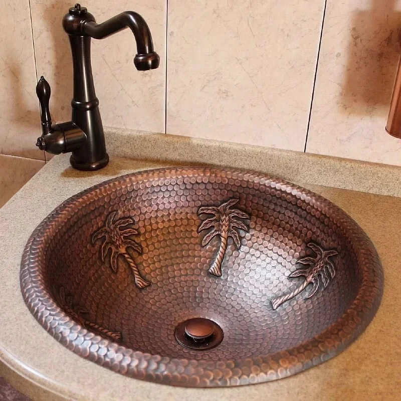 Copper Basin Villa Art Washing  Hotel Undercounter  Homestay Basin Whole Store