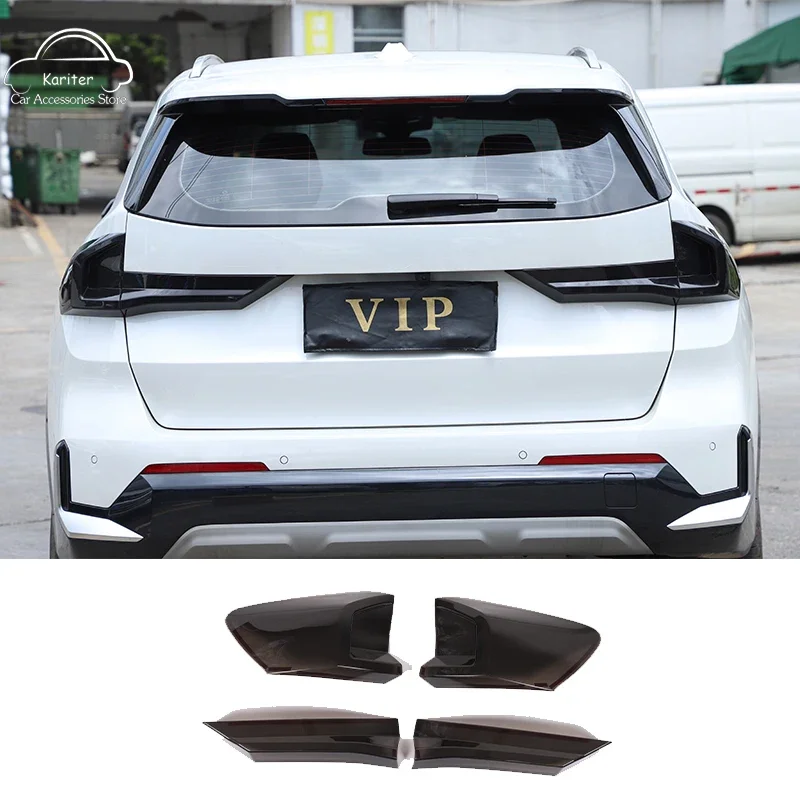 For BMW X1 IX1 U10 U11 2023+ ABS Car Rear Lamp Shade Brake Indicator Light Reversing Lamp Blackened Tail Lamp Cover