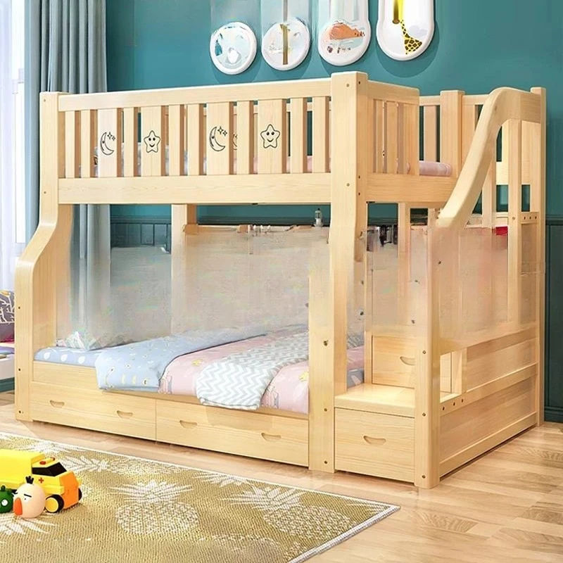

Solid wood bunk bed Bunk bed Two-layer high and low bed