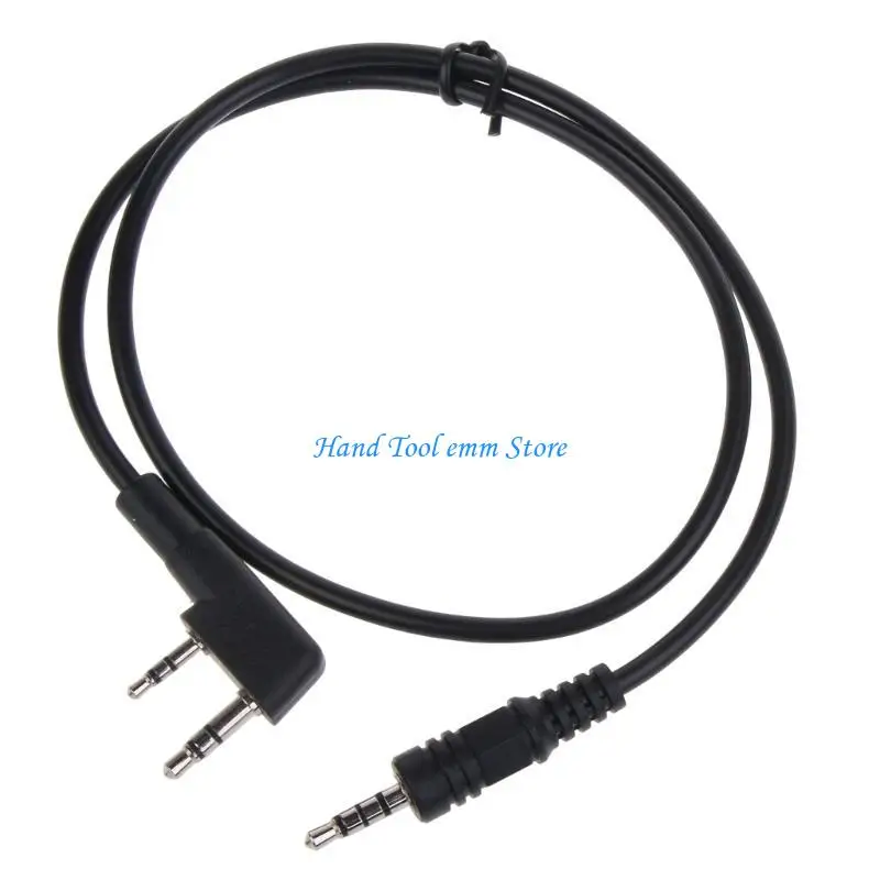 H37F لـ UV-B5 UV-B6 TK-2107 TK-2118 TK-2160 قابس موصل سماعة رأس الراديو إلى كبل تحويل واجهة مكبر الصوت 3.5 مم