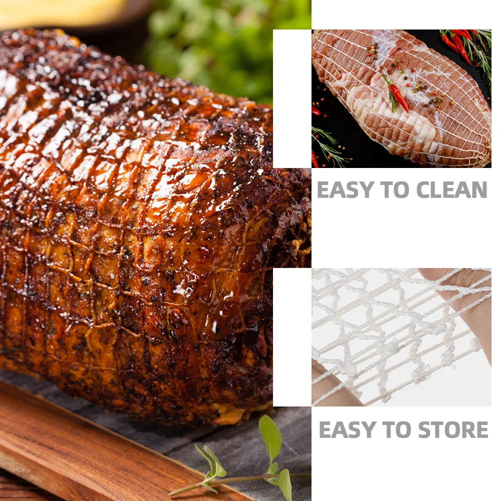 

1 Roll Meat Netting Woolen Yarn Elastic Mesh For Beef Chicken Sausage Making Cooking Roasting Curing Kitchen Tool