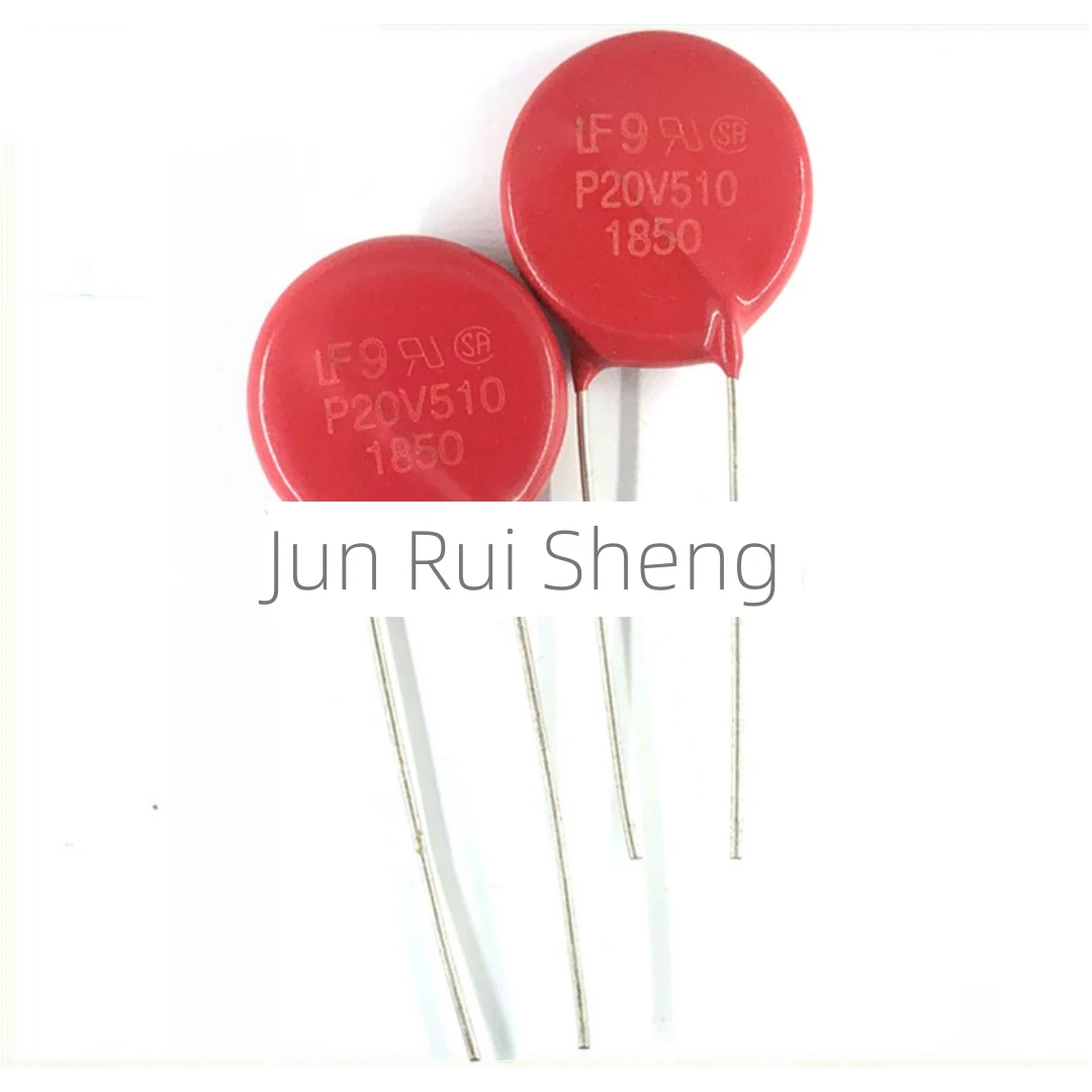 

1/10/20PCS Original Litteifuse For V20E510P P20V510 Red Varistor 820V 10KA DISC 20MM Rheostat AC510 DC670 350pF MOV TVS V20E510P