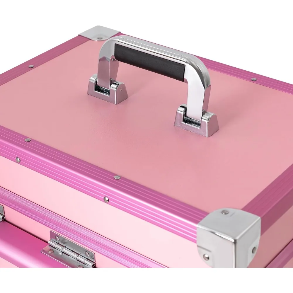 طاولة مانيكير دوارة محمولة من YIYIBYUS لتعليم الأظافر مع صوت، طاولة تزيين احترافية لتخزين المكياج مع عجلات #5