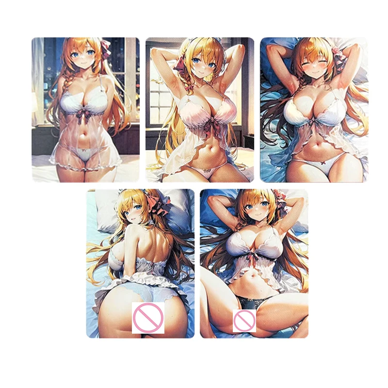 

5 шт./компл., японские персонажи истории богини из аниме «пекорин», коллекционные открытки «сделай сам», рождественские подарки на день рождения, игра, детские игрушки