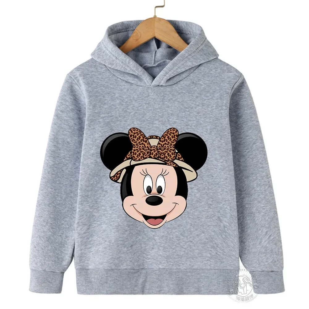 

Disney Kids Hoodie Cartoon Fashion Print Spring Fall Kids Sportswear Boys Girls Crewneck Everyday Graffiti